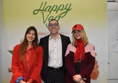 Cecilia Diefenbach, Cameron Mistal, and Isabell Zaharanksi with Happy Veg from the US are exhibiting for the first time. The company specializes in ginger and turmeric (products).
